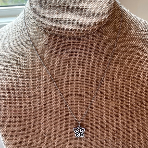 James Avery Jewelry - James Avery Retired SS Butterfly Charm Necklace